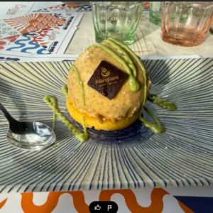 Postre pistaccio italiano caprizza valencia pizzeria